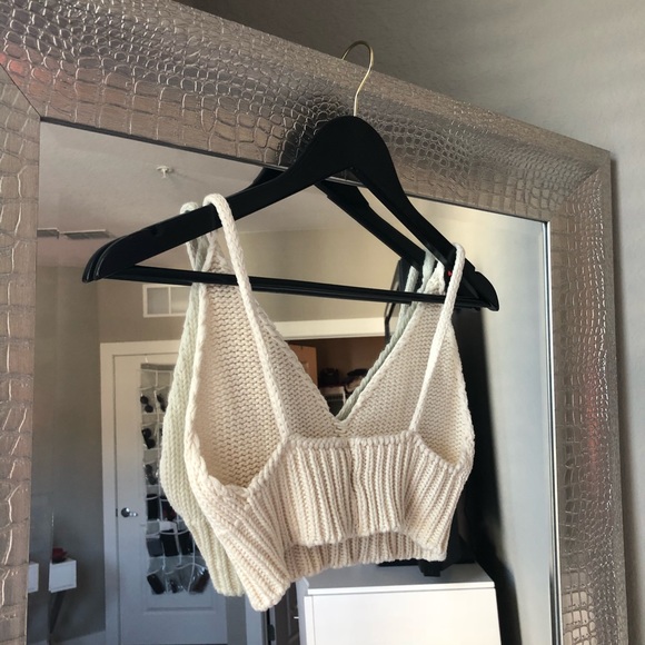 Brandy Melville Festival Knit Bralette Crop - Picture 4 of 7
